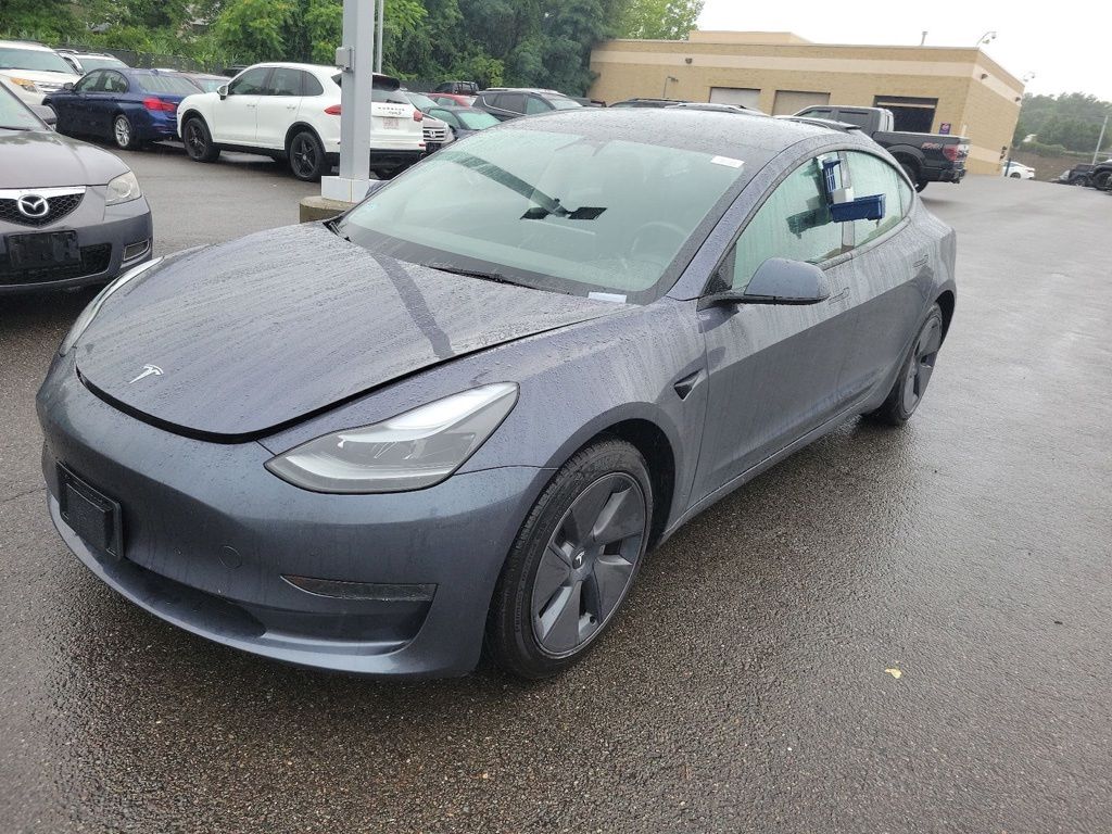Midnight Silver Metallic 2023 Tesla Model 3 Sedan Rear-Wheel Drive 1-Speed Automatic
