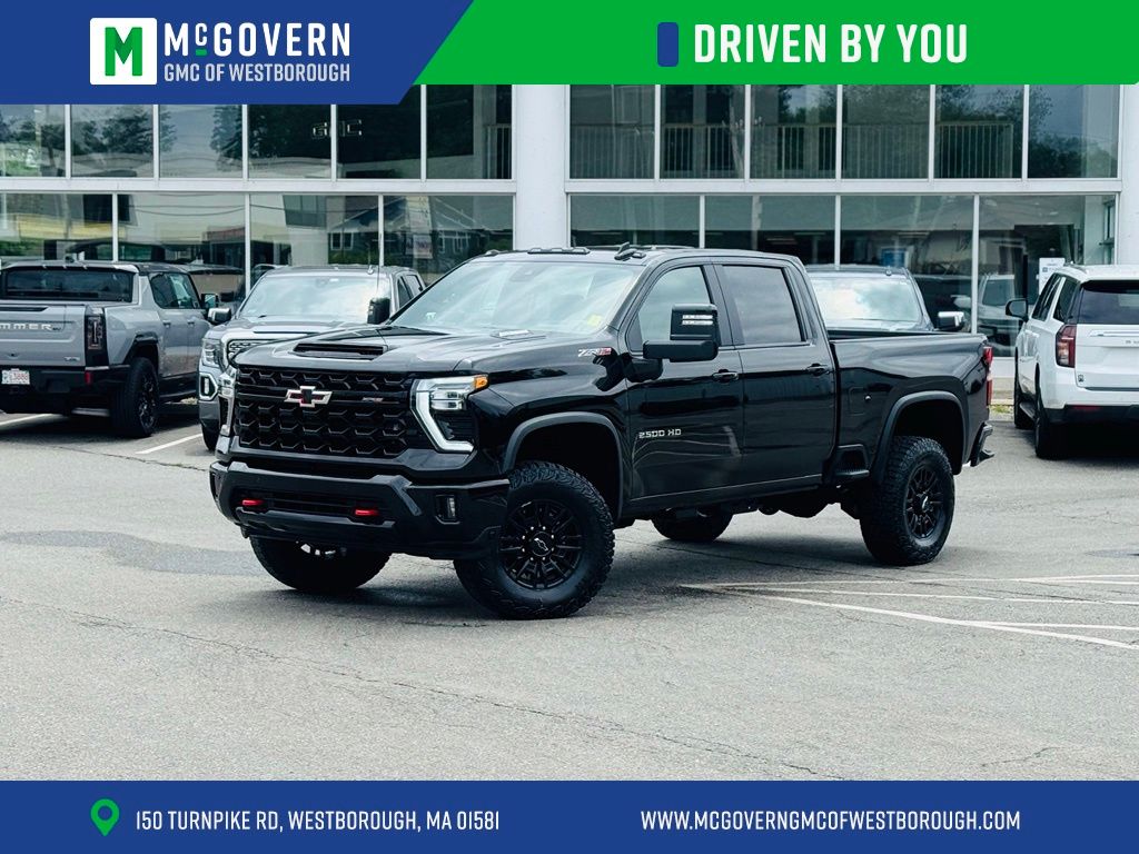 Black 2025 Chevrolet Silverado 2500HD Pickup Truck Four-Wheel Drive Automatic