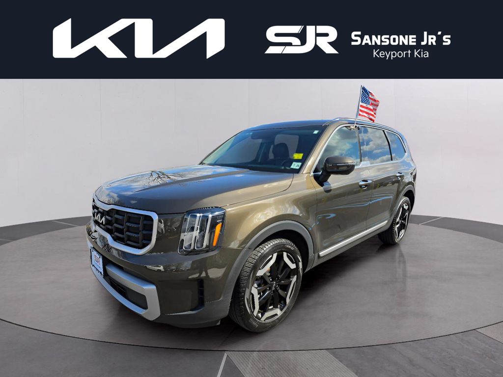 Dark Moss 2024 Kia Telluride S AWD SUV / Crossover All-Wheel Drive 8-Speed Automatic