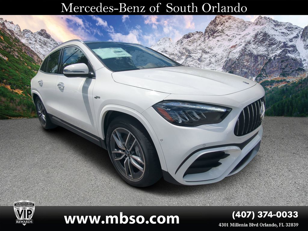 Polar White 2025 Mercedes-Benz GLA SUV / Crossover All-Wheel Drive 8-Speed Automatic