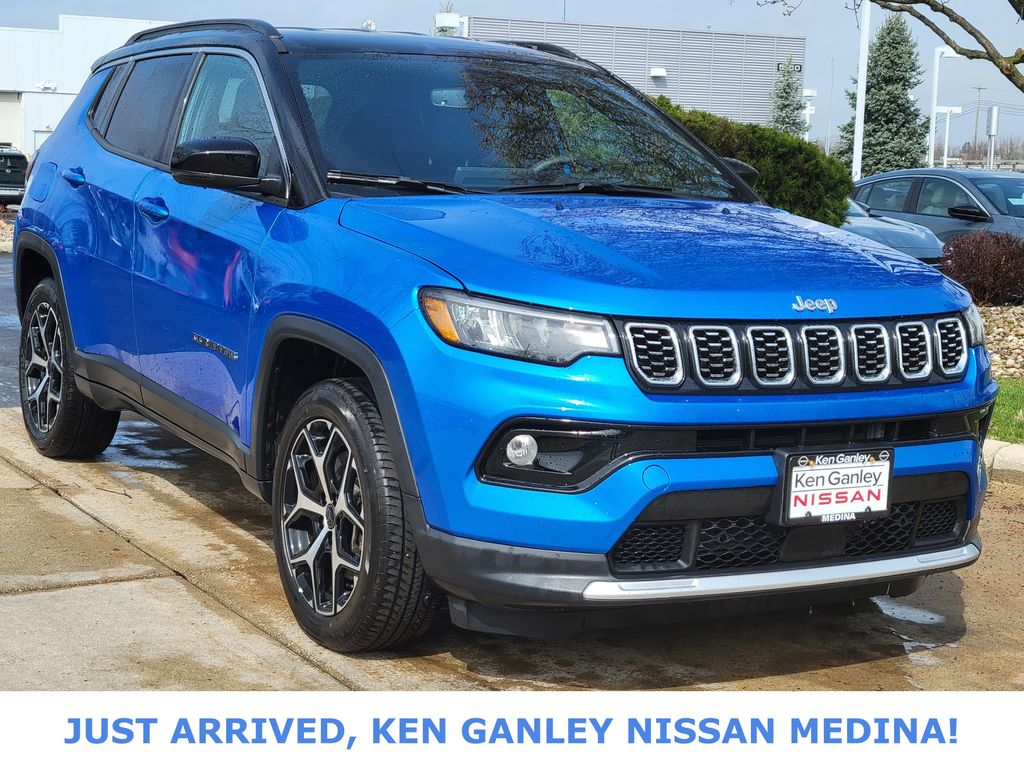 Hydro Blue Pearlcoat 2025 Jeep Compass Limited 4WD SUV / Crossover Four-Wheel Drive 8-Speed Automatic