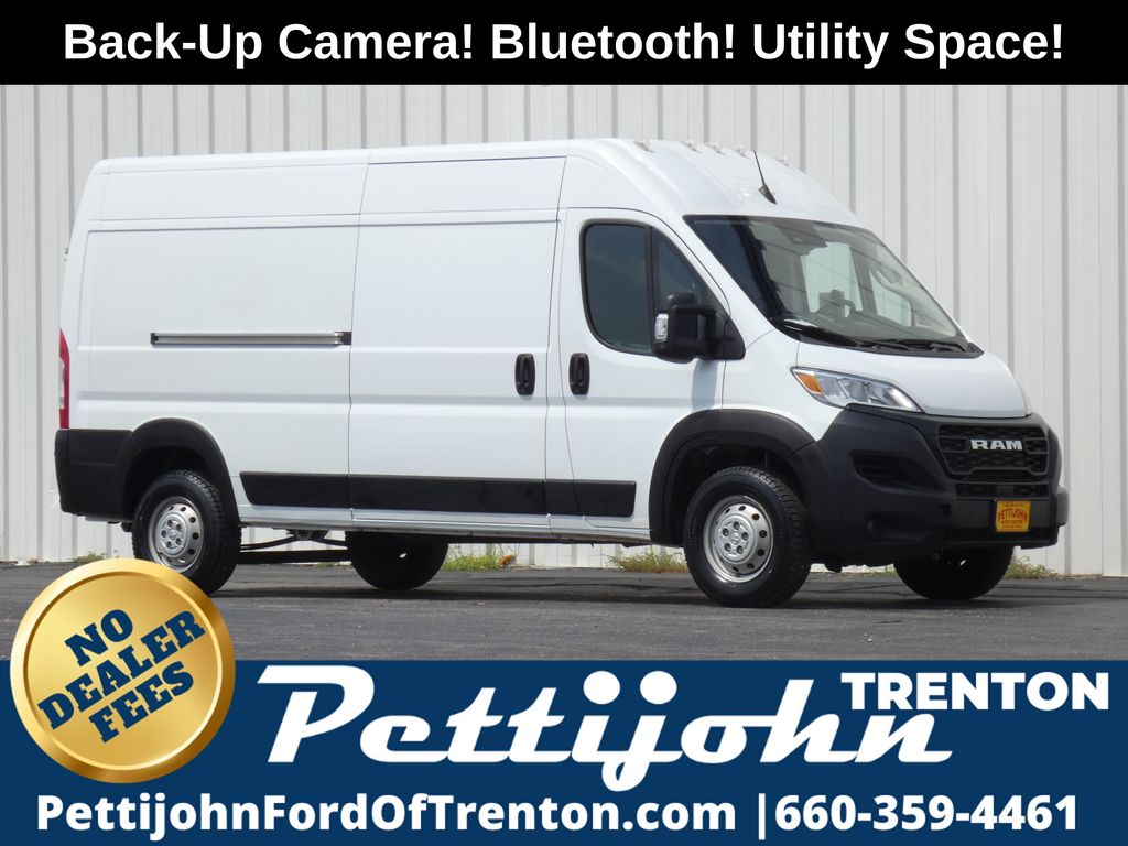 Bright White Clearcoat 2023 RAM ProMaster Van Front-Wheel Drive 9-Speed Automatic