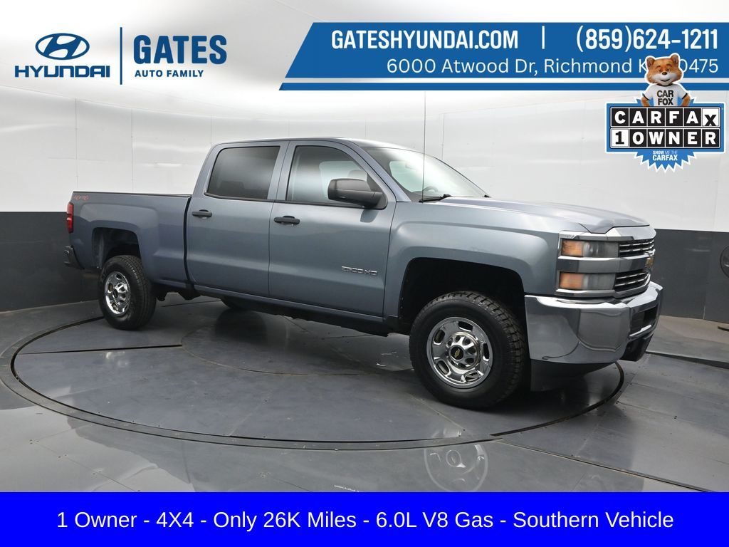 Slate Gray Metallic 2016 Chevrolet Silverado 2500HD Pickup Truck Four-Wheel Drive 6-Speed Automatic Overdrive