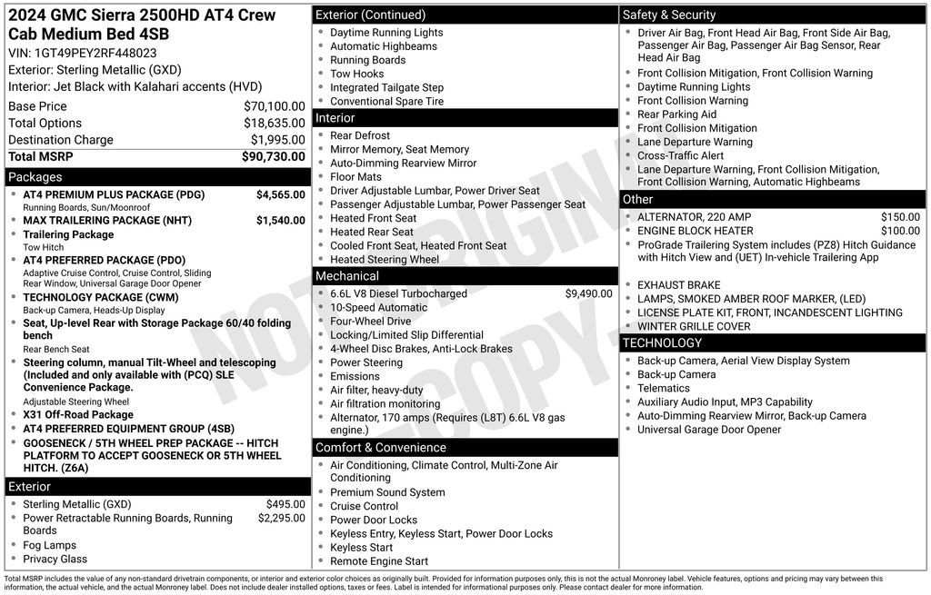 Used Car 2024 Gmc Sierra 2500hd  At4 For Sale Under $80,000 In Austin, Texas