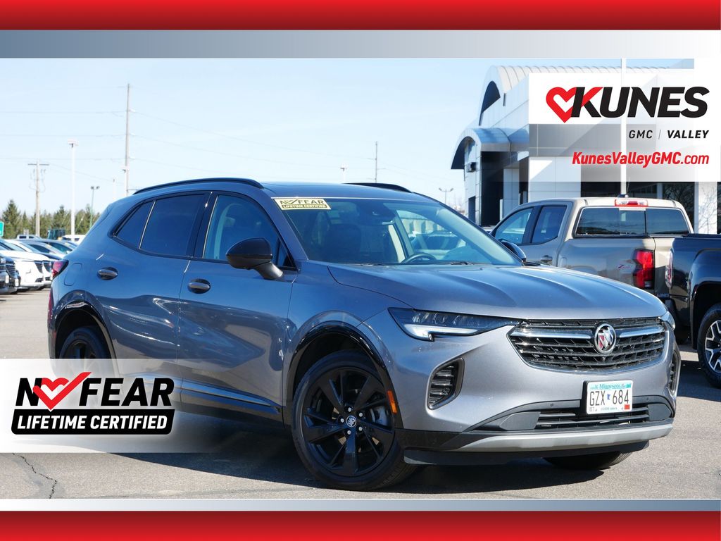 Gray (Satin Steel Metallic) 2022 Buick Envision Essence AWD SUV / Crossover All-Wheel Drive 9-Speed Automatic