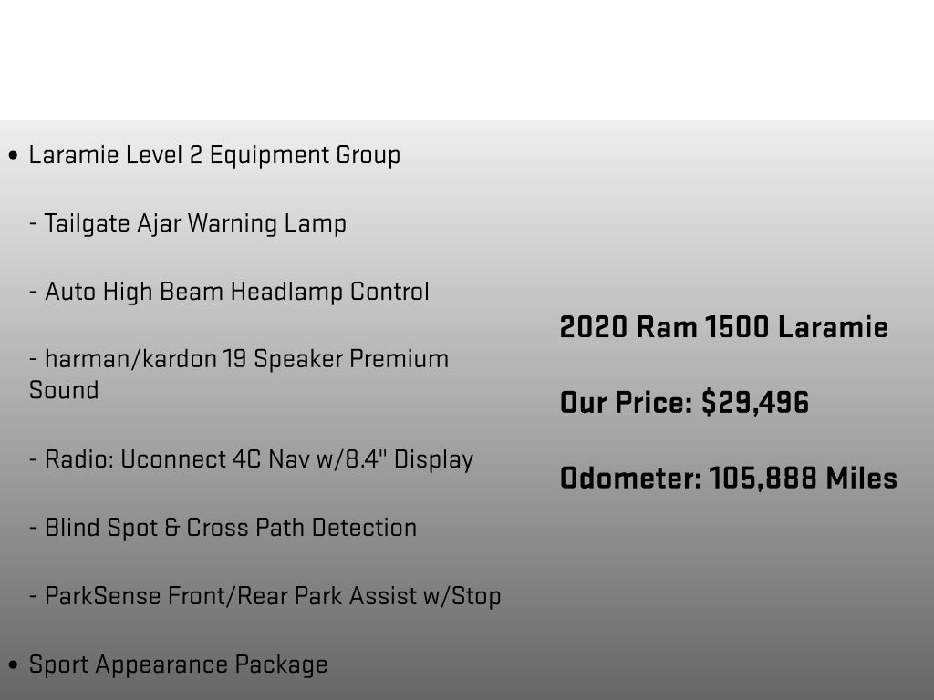 2020 Ram 1500 Laramie Gray at Honda North