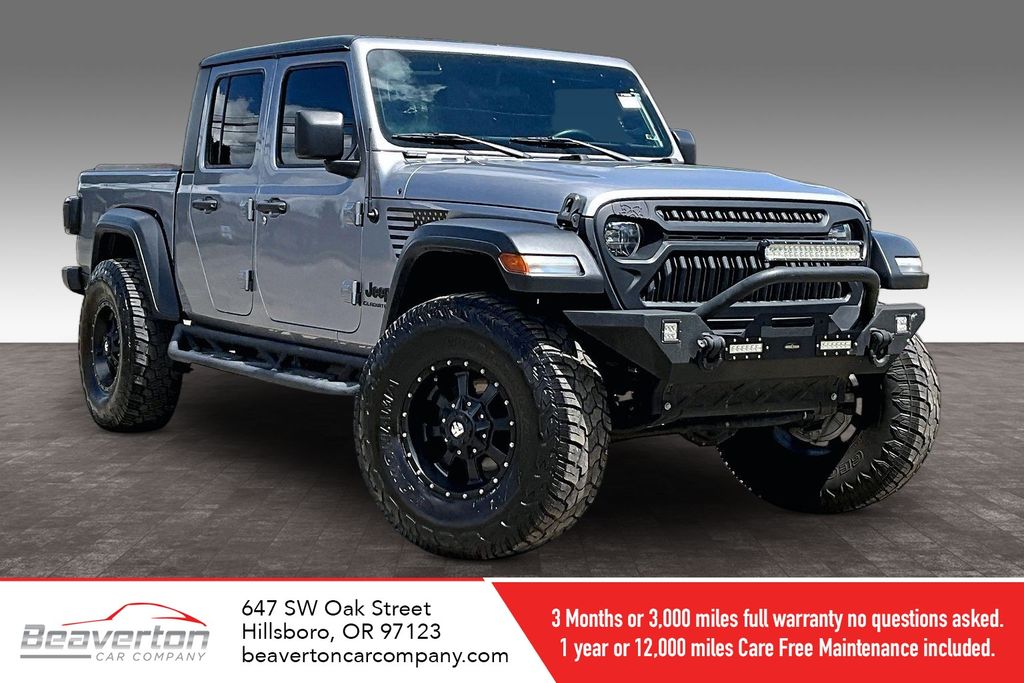Billet Silver Metallic Clearcoat 2020 Jeep Gladiator Sport Crew Cab 4WD Pickup Truck Four-Wheel Drive 8-Speed Automatic