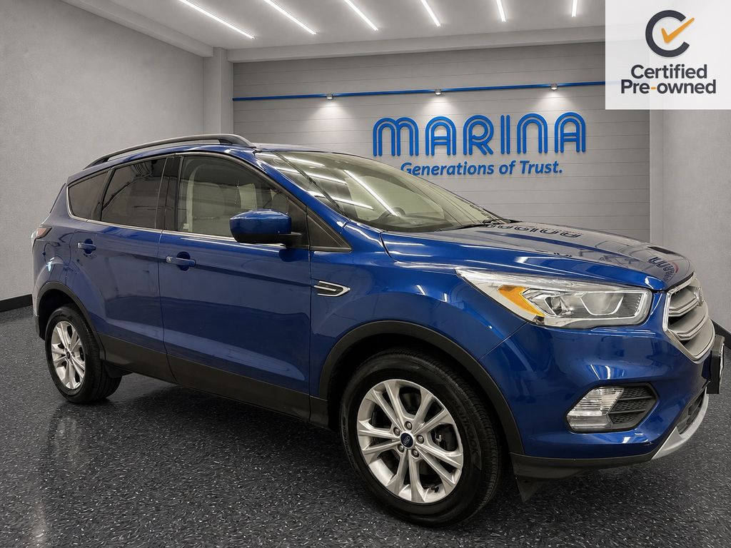 Lightning Blue Metallic 2018 Ford Escape SUV / Crossover All-Wheel Drive 6-Speed Automatic