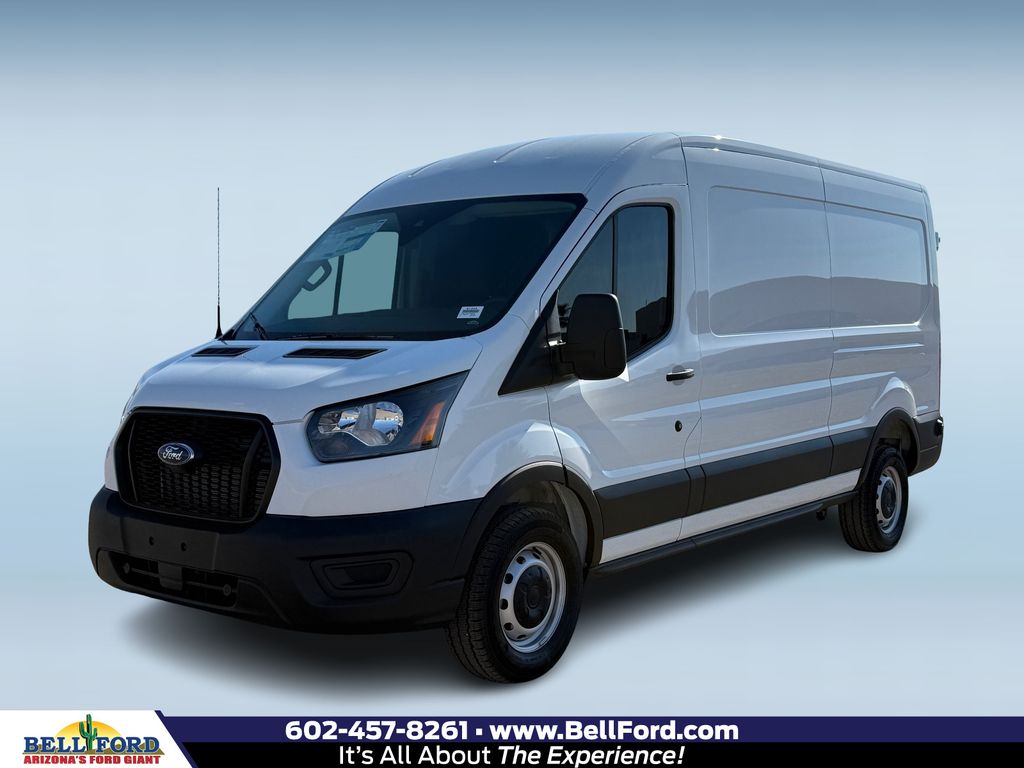 Oxford Wht 2025 Ford Transit Cargo 250 Medium Roof LB RWD Van Rear-Wheel Drive
