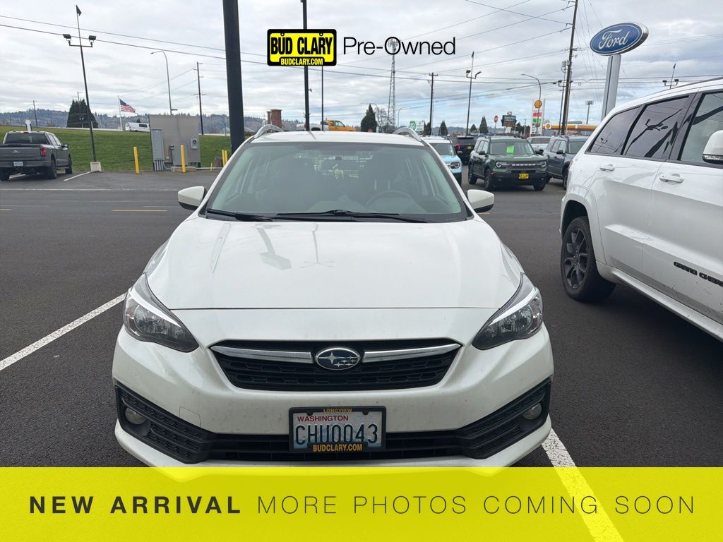 Crystal White Pearl 2023 Subaru Impreza Premium Wagon AWD Wagon All-Wheel Drive Continuously Variable Transmission