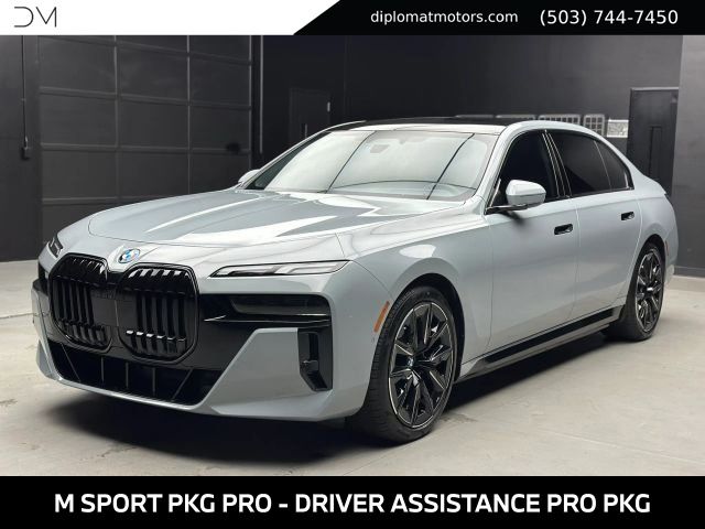 Gray (Brooklyn Grey Metallic) 2025 BMW i7 Sedan All-Wheel Drive Automatic