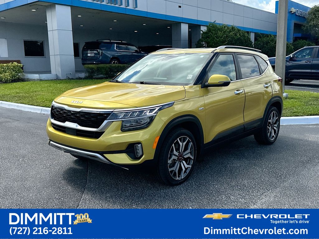 Starbright Yellow 2023 Kia Seltos SUV / Crossover All-Wheel Drive 7-Speed Automatic
