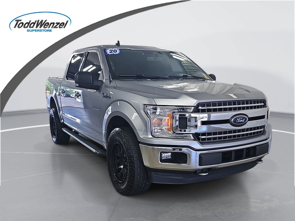 Silver Metallic 2020 Ford F-150 Pickup Truck Four-Wheel Drive Automatic