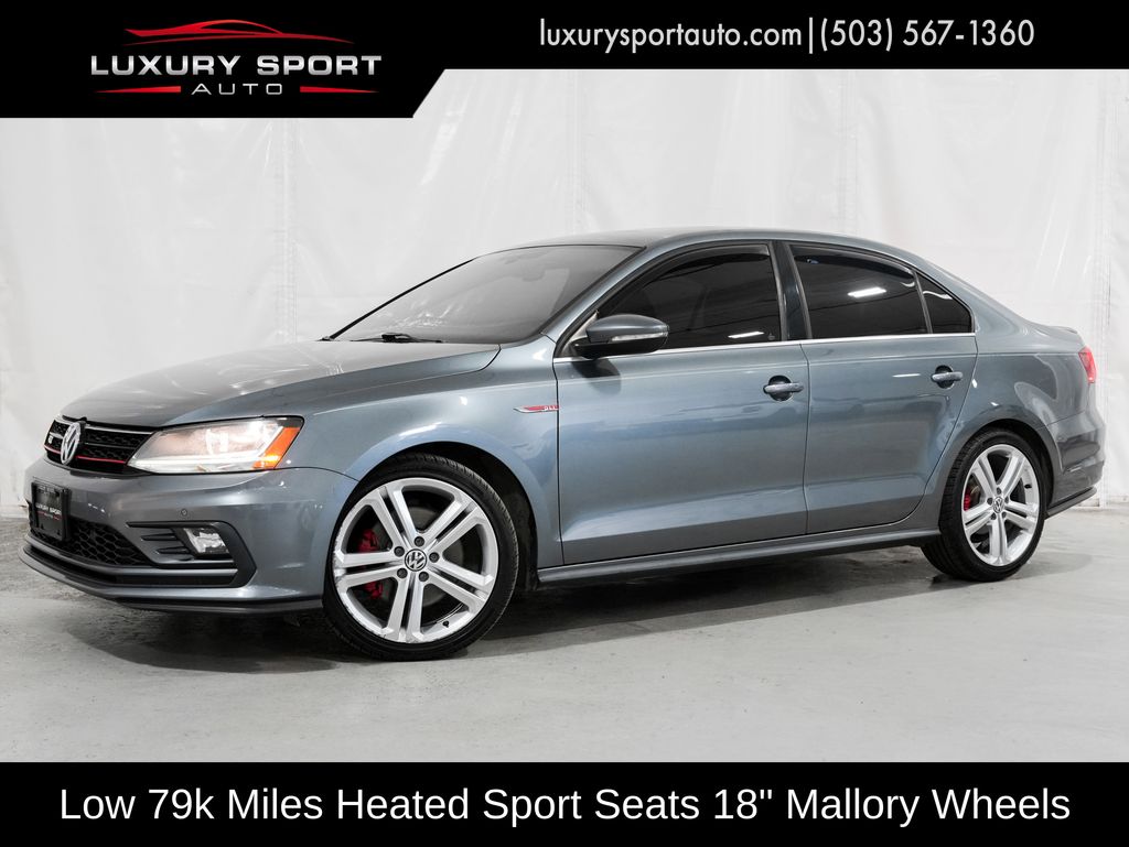 Platinum Gray Metallic 2017 Volkswagen Jetta GLI Sedan Front-Wheel Drive 6-Speed Dual Clutch