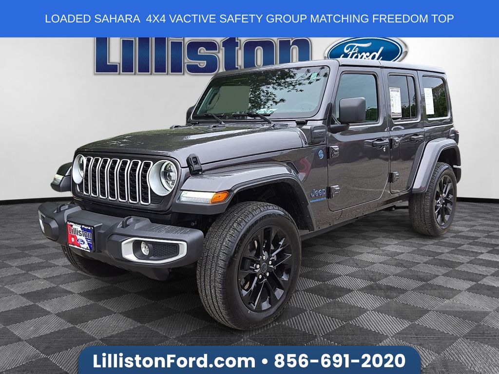 Gray (Granite Crystal Metallic Clearcoat) 2025 Jeep Wrangler 4xe Sahara 4WD SUV / Crossover Four-Wheel Drive 8-Speed Automatic