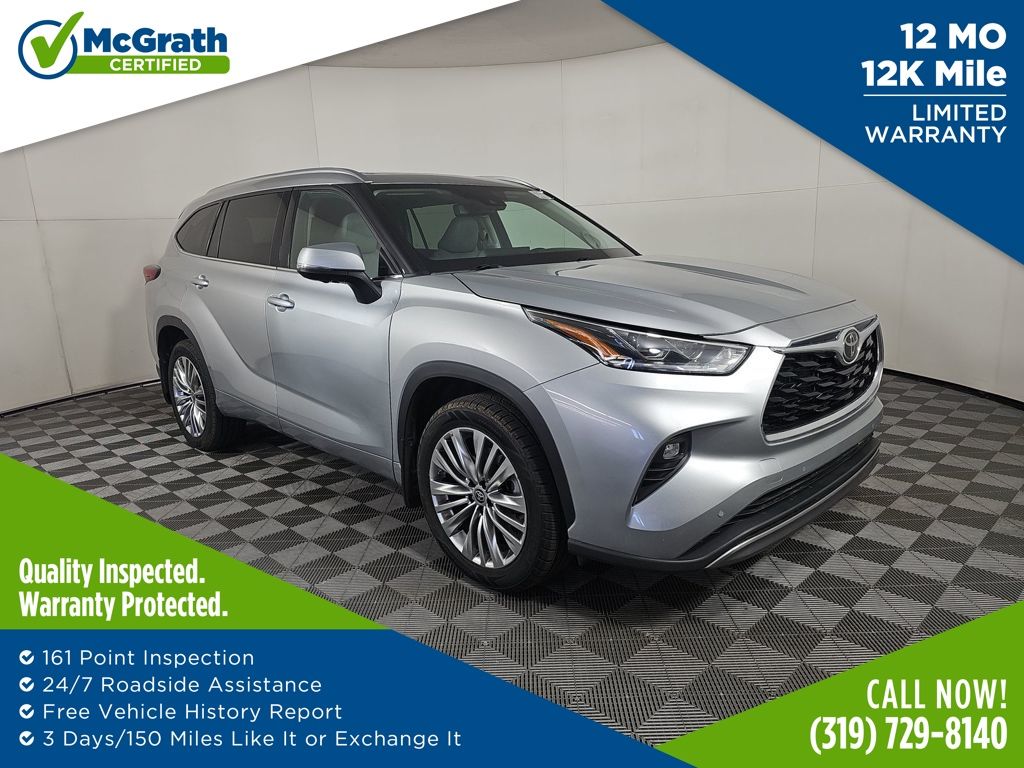 Celestial Silver Metallic 2023 Toyota Highlander Platinum AWD SUV / Crossover All-Wheel Drive 8-Speed Automatic