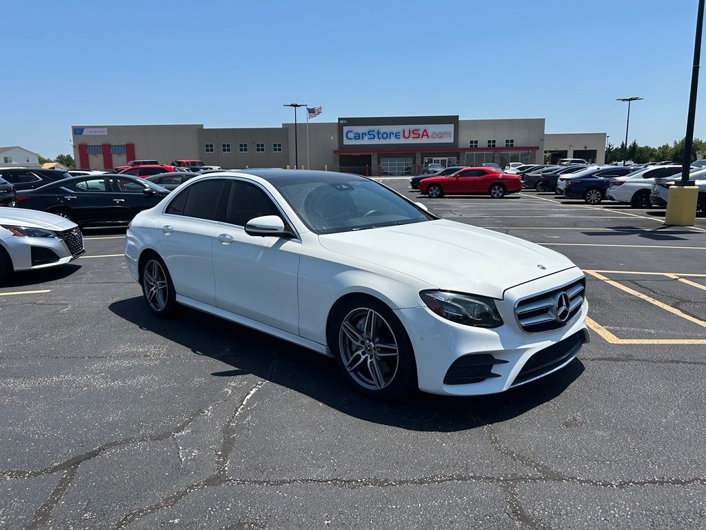 White 2019 Mercedes-Benz E-Class Sedan Rear-Wheel Drive 9-Speed Automatic