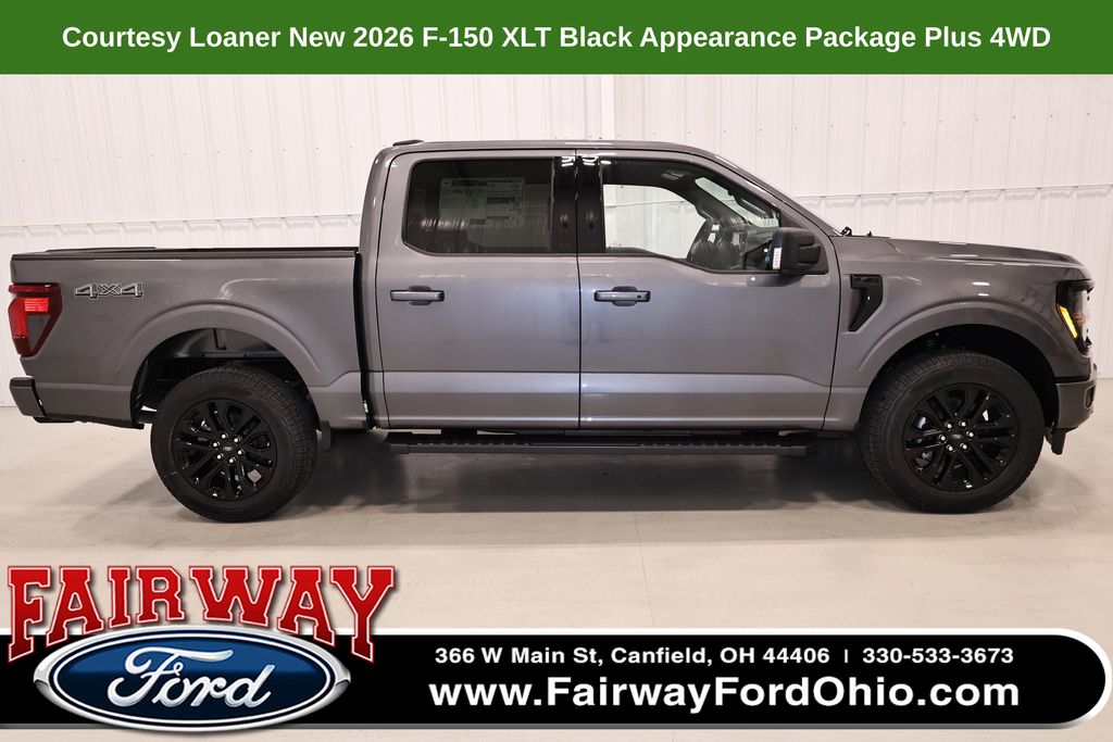 Carbonized Gray Metallic 2026 Ford F-150 XLT SuperCrew 4WD Pickup Truck Four-Wheel Drive Automatic