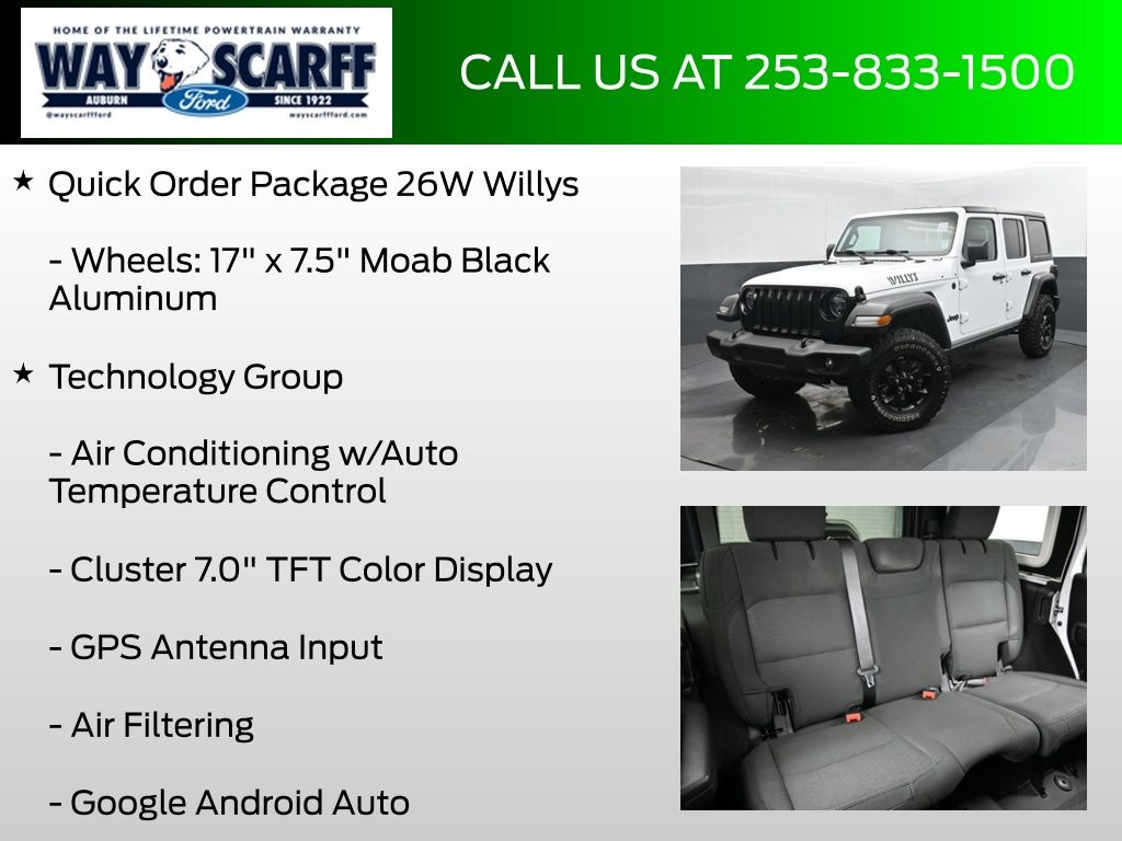 2020 Jeep Wrangler Unlimited Willys 4X4