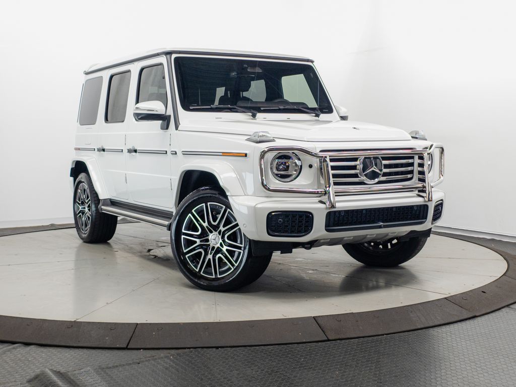 Moonlight White Metallic 2025 Mercedes-Benz G-Class SUV / Crossover All-Wheel Drive 9-Speed Automatic