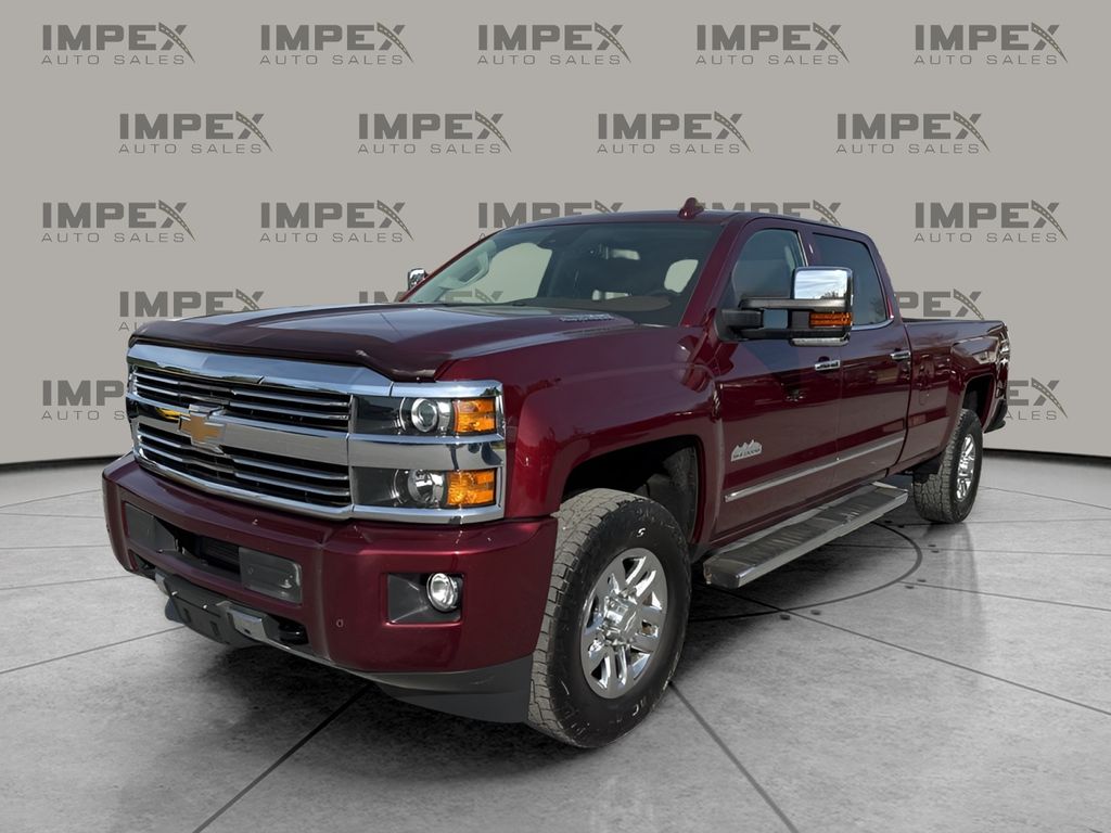 Butte Red Metallic 2016 Chevrolet Silverado 3500HD High Country Crew Cab 4WD Pickup Truck Four-Wheel Drive 6-Speed Automatic