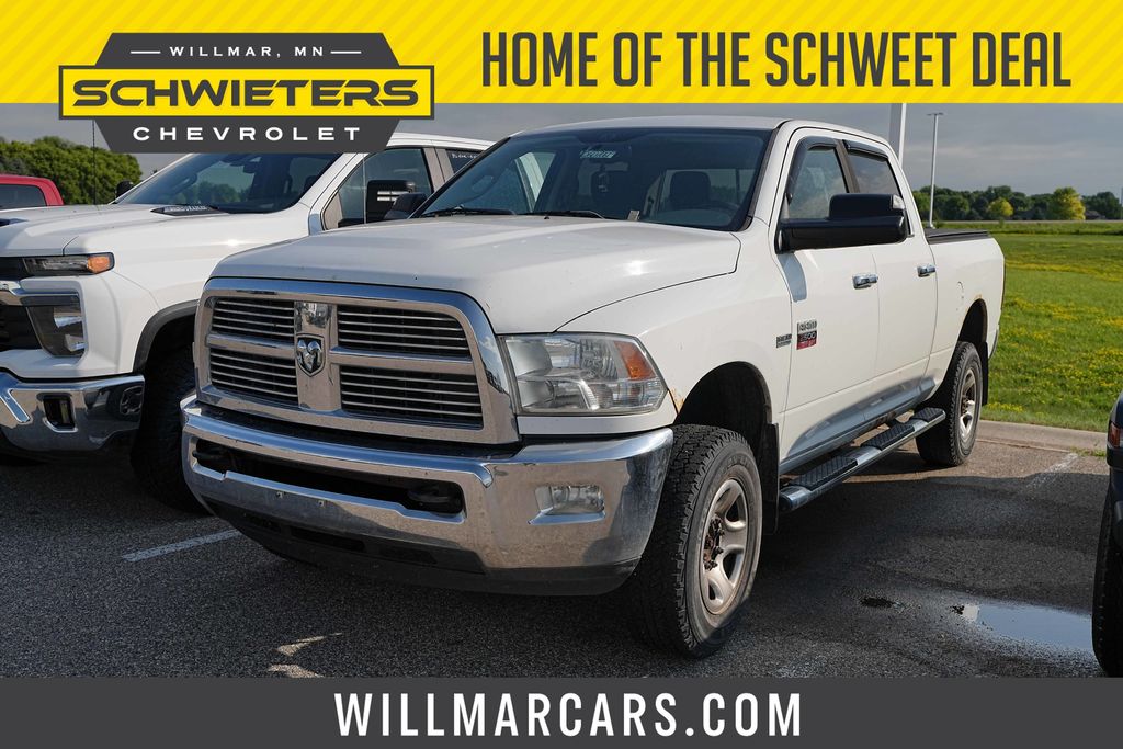 Bright White Clearcoat 2012 RAM 2500 Pickup Truck Four-Wheel Drive 6-Speed Automatic