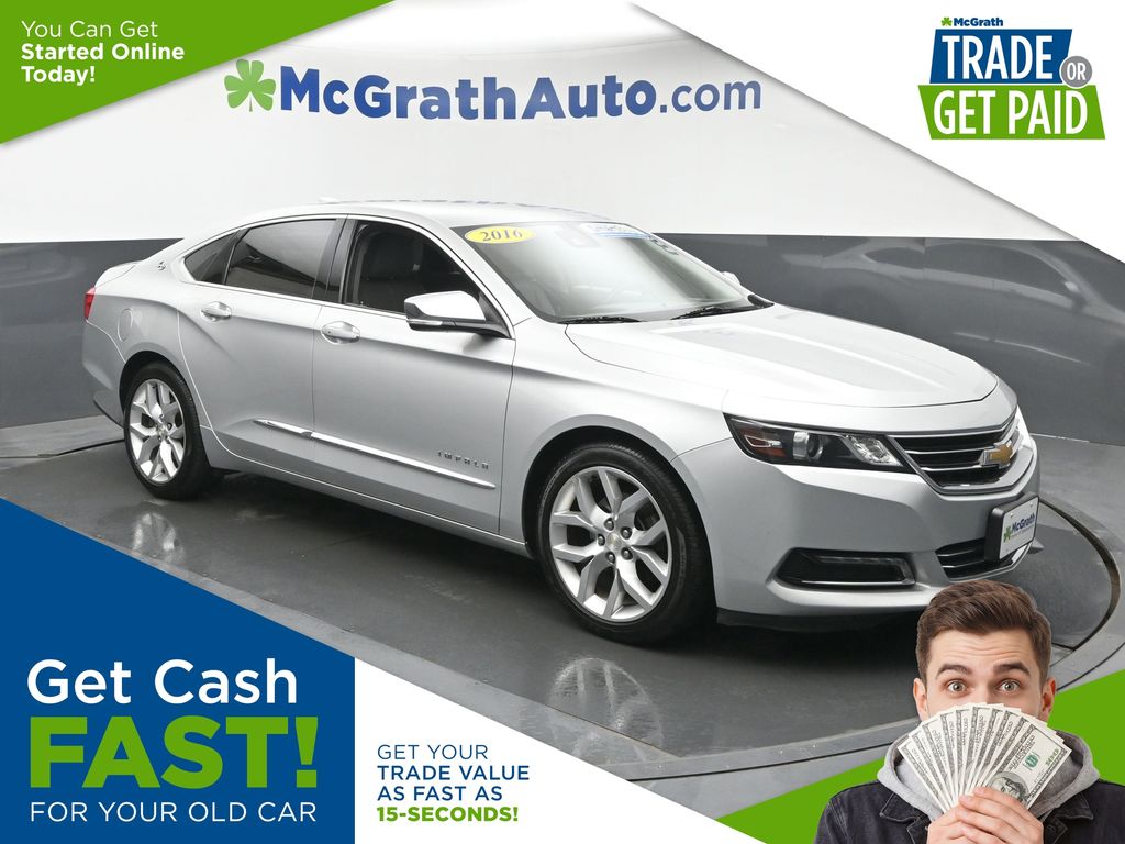 Silver Ice Metallic 2016 Chevrolet Impala LTZ 2LZ FWD Sedan Front-Wheel Drive 6-Speed Automatic Overdrive