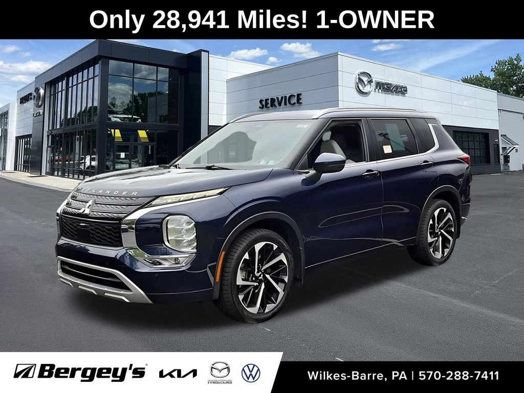 Cosmic Blue Metallic 2023 Mitsubishi Outlander SUV / Crossover All-Wheel Drive Continuously Variable Transmission