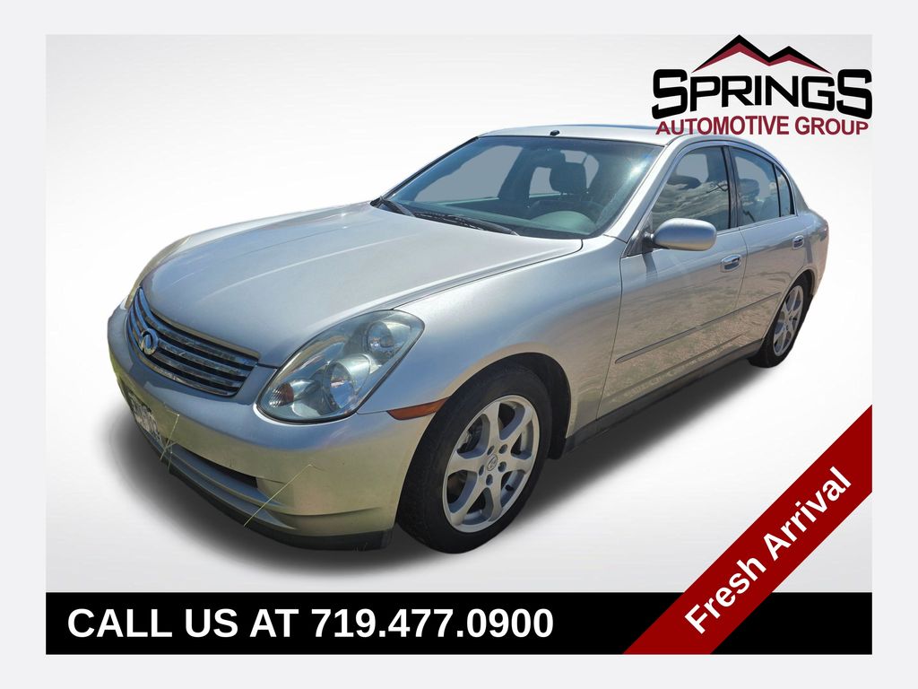 Brilliant Silver Metallic 2004 INFINITI G35 Sedan Rear-Wheel Drive 5-Speed Automatic Overdrive