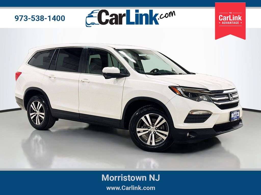 White 2016 Honda Pilot EX-L AWD with RES SUV / Crossover All-Wheel Drive 6-Speed Automatic