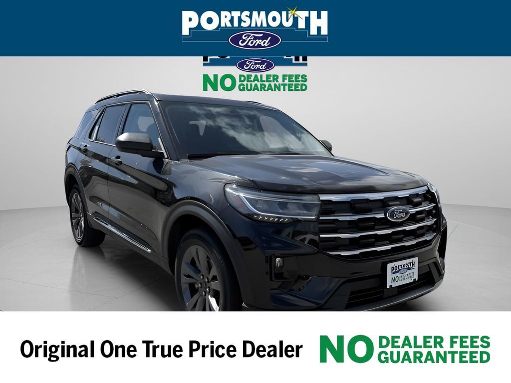 Agate Black Metallic 2025 Ford Explorer Active AWD SUV / Crossover All-Wheel Drive Automatic