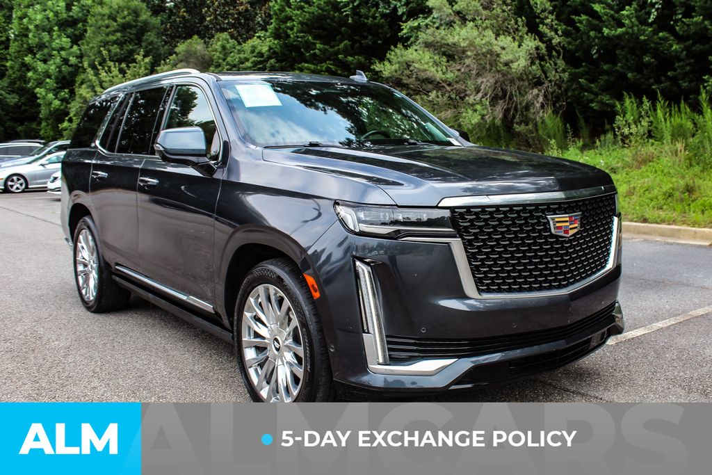Used 2021 Gray Cadillac Premium Luxury image 3