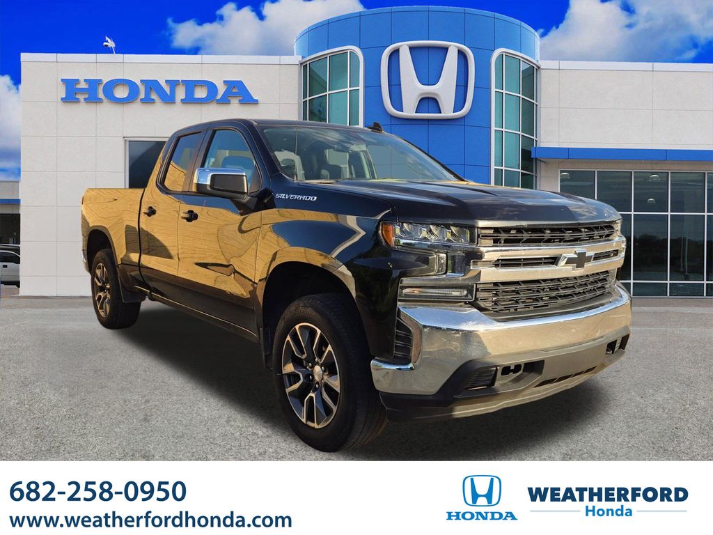 Black 2020 Chevrolet Silverado 1500 LT Double Cab 4WD Pickup Truck Four-Wheel Drive 8-Speed Automatic
