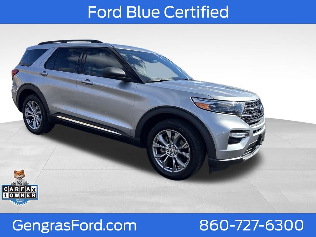 Silver 2021 Ford Explorer XLT AWD SUV / Crossover All-Wheel Drive Automatic