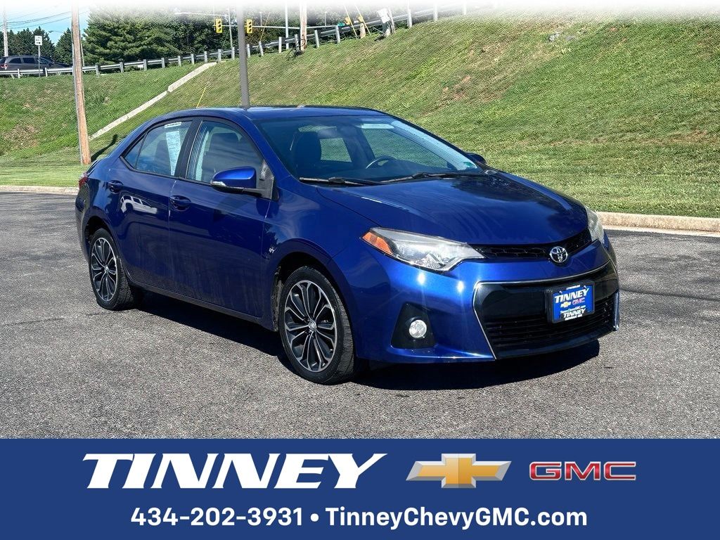 Blue 2014 Toyota Corolla Sedan Front-Wheel Drive Continuously Variable Transmission