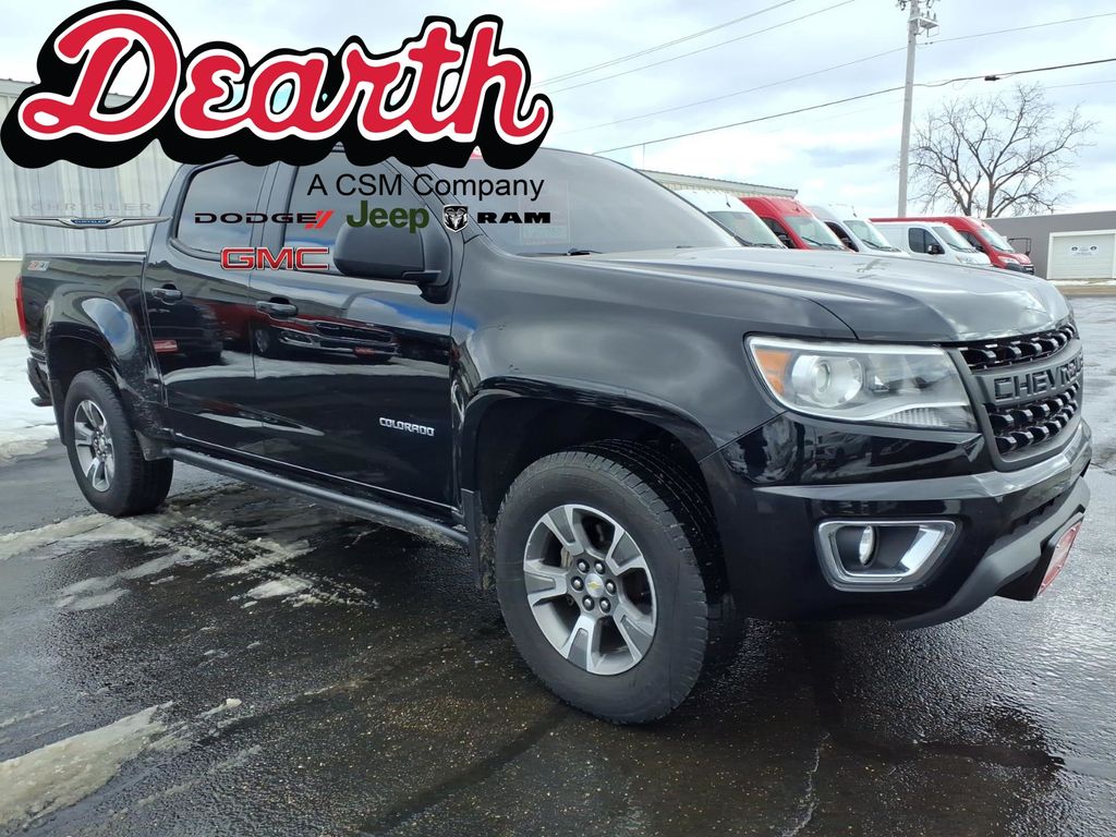 Black 2019 Chevrolet Colorado Z71 Crew Cab 4WD Pickup Truck Four-Wheel Drive 8-Speed Automatic
