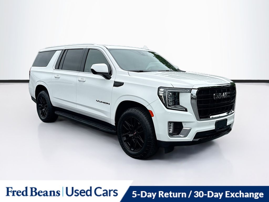 Summit White 2022 GMC Yukon XL SLE 4WD SUV / Crossover Four-Wheel Drive