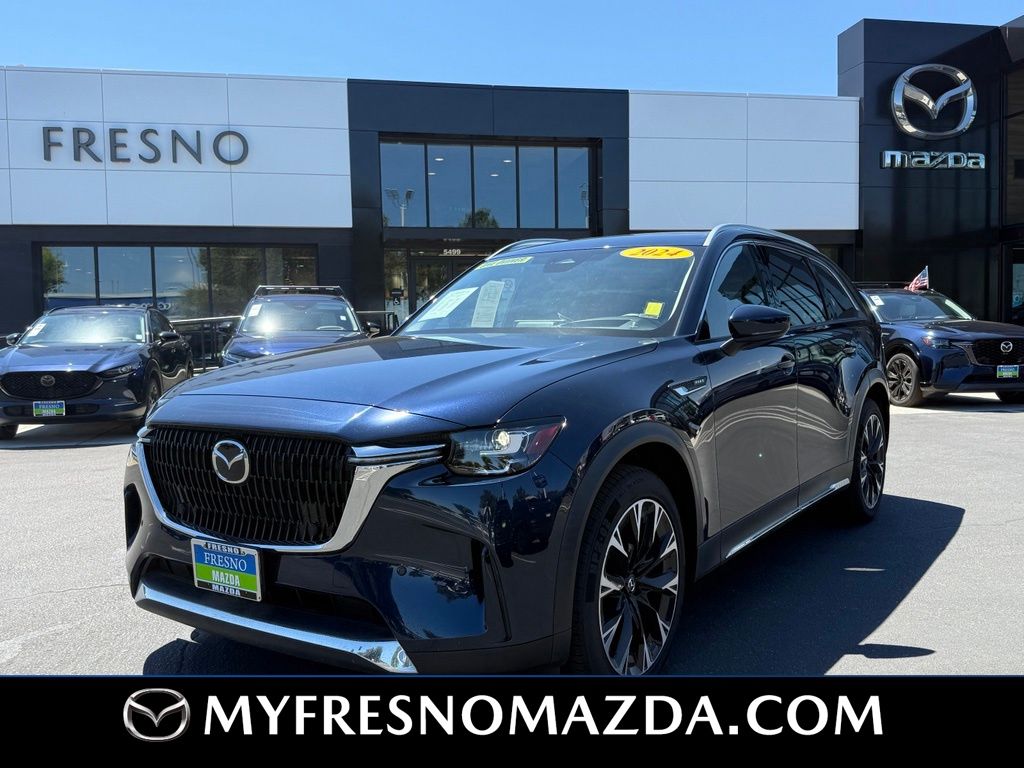 Crystal Blue 2024 Mazda CX-90 SUV / Crossover All-Wheel Drive 8-Speed Automatic
