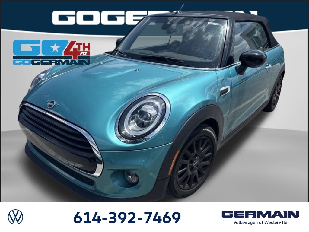 Teal (Aqua) 2021 MINI Cooper Convertible Front-Wheel Drive 6-Speed Manual