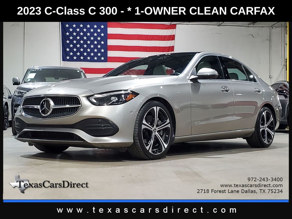 Mojave Silver Metallic 2023 Mercedes-Benz C-Class Sedan Rear-Wheel Drive 9-Speed Automatic