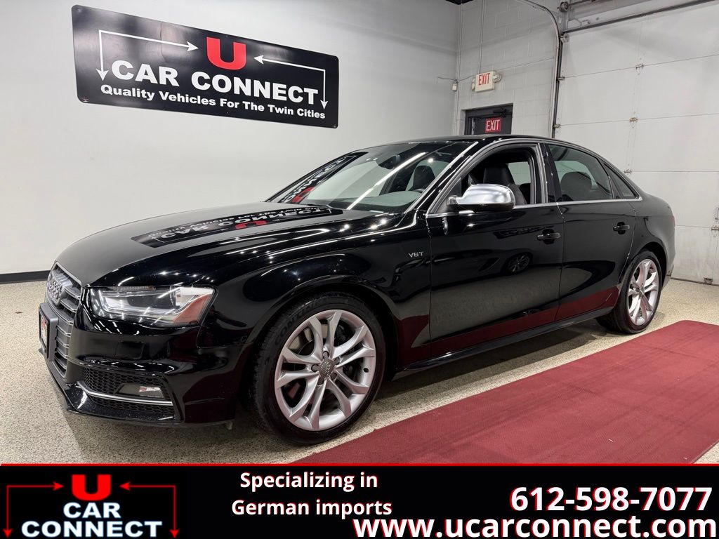 Brilliant Black 2014 Audi S4 Sedan All-Wheel Drive 6-Speed Manual Overdrive