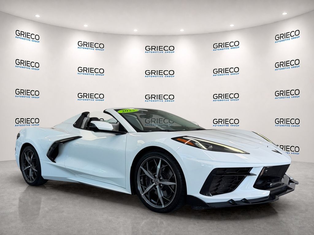 Arctic White 2023 Chevrolet Corvette Convertible Rear-Wheel Drive 8-Speed Dual Clutch