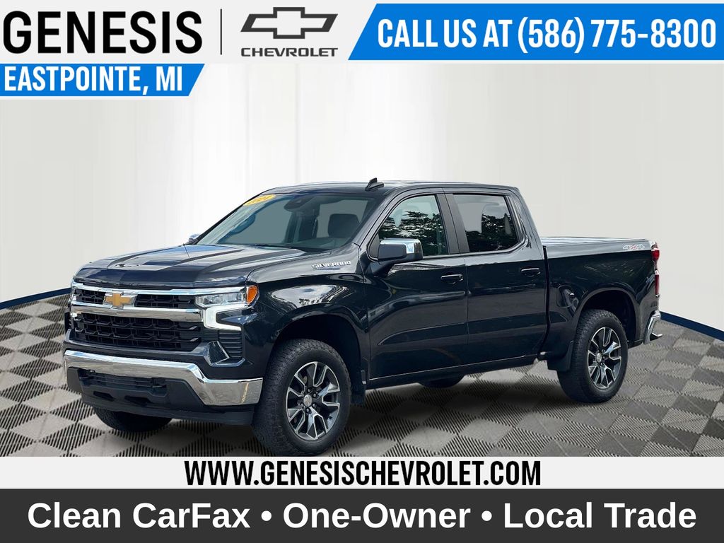 Dark Ash Metallic 2024 Chevrolet Silverado 1500 Pickup Truck Four-Wheel Drive 8-Speed Automatic