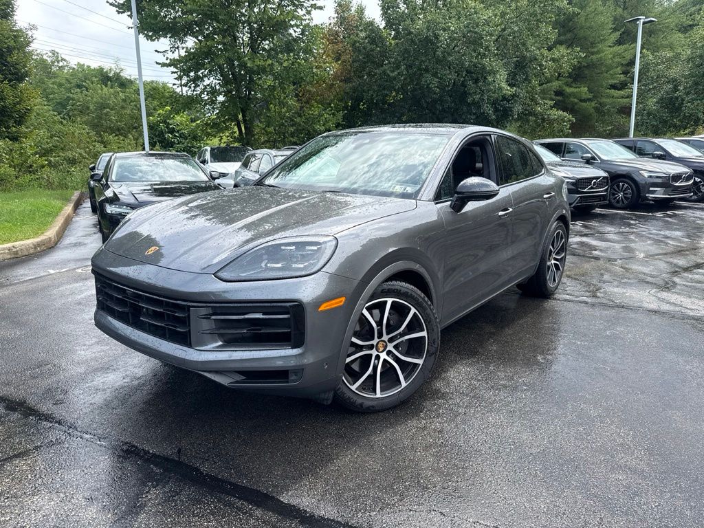 Gray (Quartzite Grey Metallic) 2024 Porsche Cayenne Coupe Coupe All-Wheel Drive 8-Speed Automatic