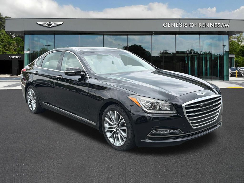 Black 2017 Genesis G80 3.8L Sedan Rear-Wheel Drive 8-Speed Automatic