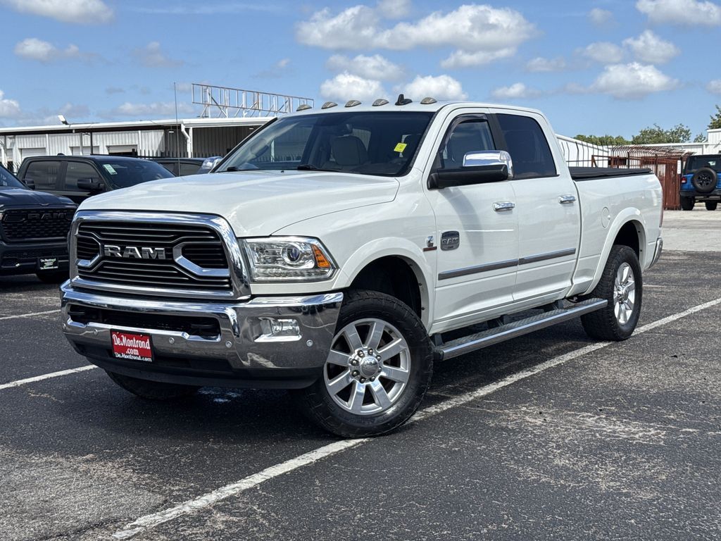 Pearl White 2018 RAM 2500 Pickup Truck Four-Wheel Drive 6-Speed Automatic