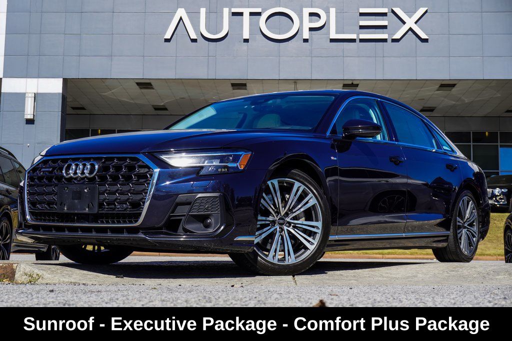 Blue Metallic 2022 Audi A8 Sedan All-Wheel Drive 8-Speed Automatic