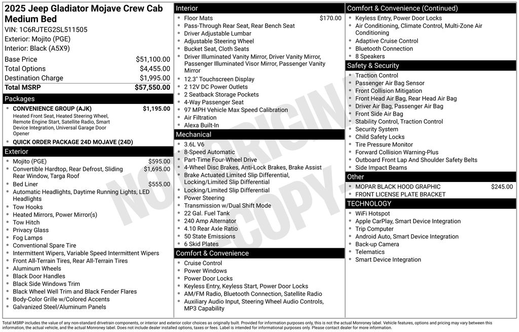 Used 2025 Green Jeep Mojave image 2