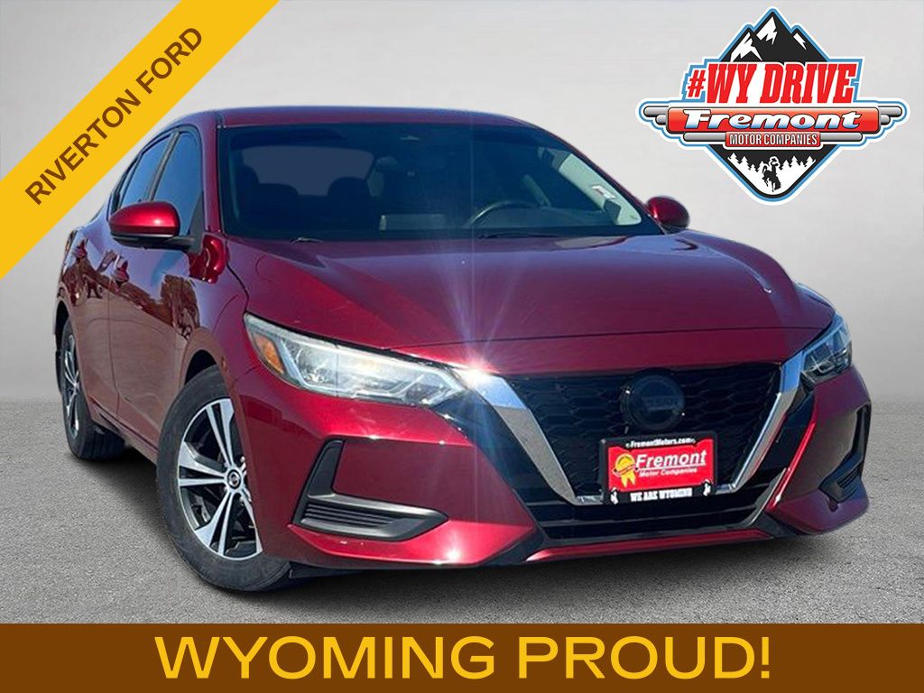 Red (Scarlet Ember Tintcoat) 2020 Nissan Sentra SV FWD Sedan Front-Wheel Drive Continuously Variable Transmission