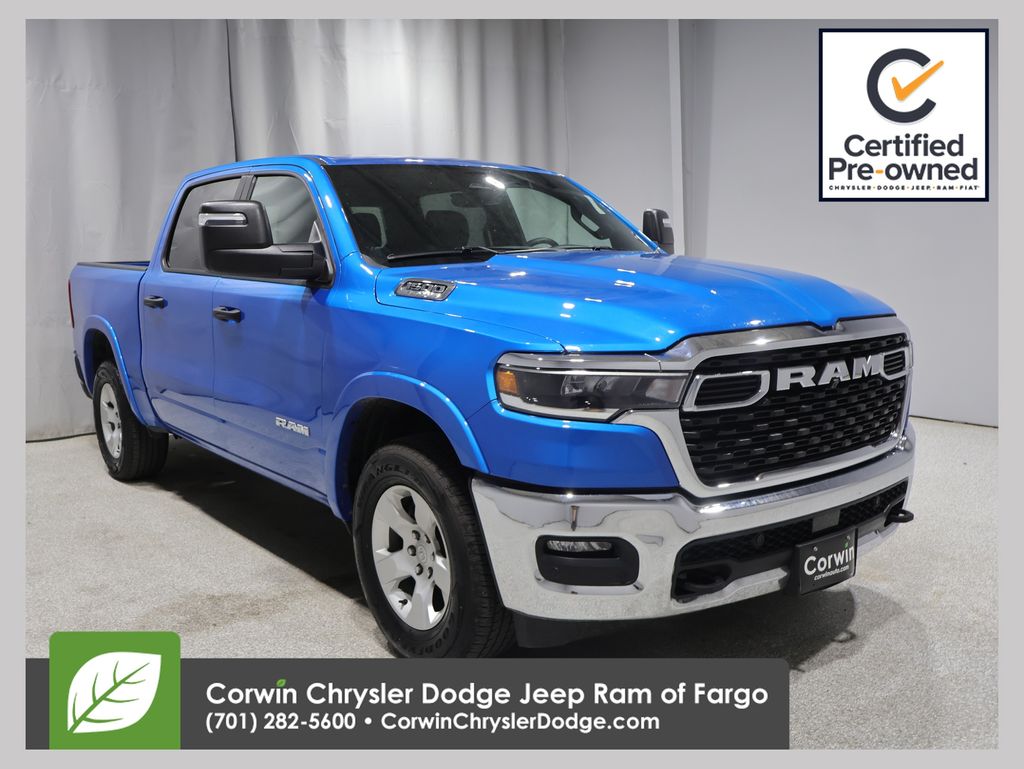 Hydro Blue Pearlcoat 2025 RAM 1500 Pickup Truck Four-Wheel Drive 8-Speed Automatic